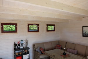 Das Hansa Lounge XL Gartenhaus mit erweitertem Sonnendeck7