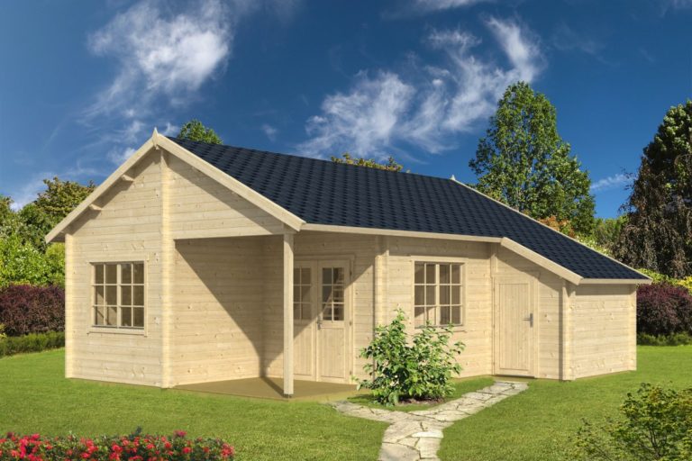 Casa de madera Helsinki 35m² / 7 x 8 m / 58mm Casa de madera Helsinki 35m² / 7 x 8 m / 58mm