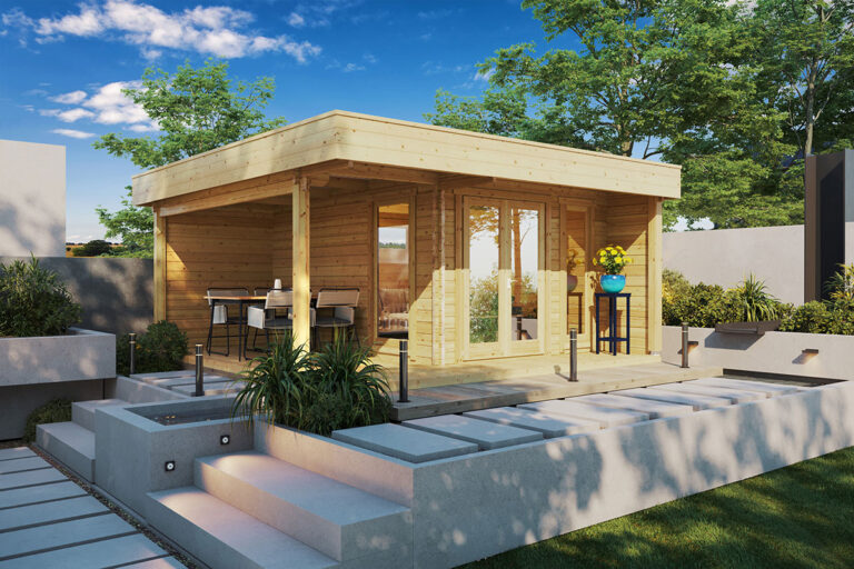 Caseta de jardín Hansa Lounge / 11,5m² / 5x5m / 44mm