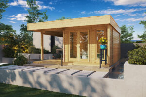 Caseta de jardín Hansa Lounge / 11,5m² / 5x5m / 44mm