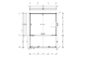 Caseta de verano 15m² | 44mm | 6x4m
