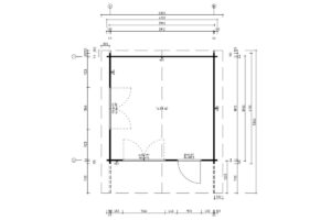Caseta de jardín 15m² | 44mm | 4x4m