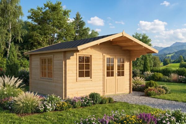 Caseta de jardín 15m² | 44mm | 4x4m