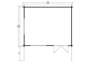 Caseta de jardín 18m² | 58mm | 5x4m