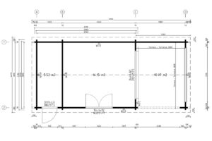 Caseta de jardín 22m² | 70mm | 9x4m
