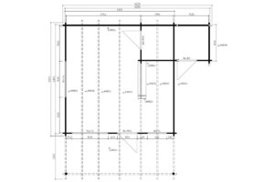 Casa de madera 25m² | 58mm | 6x5m