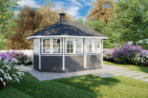 BBQ hut Albatros 12m² 4,7 x 3,4 m 21 mm
