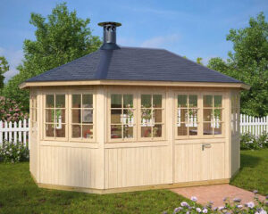 BBQ hut Albatros 12m² 4,7 x 3,4 m 21 mm