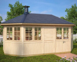 BBQ hut Albatros XL 15m² 5,4 x 3,4m 21mm