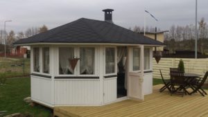 Caseta para barbacoa Seattle Albatros 12m2 / 4x3m / 21mm