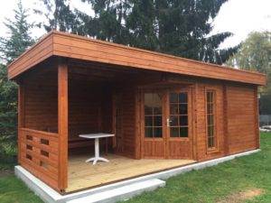 Sauna de jardín Paula 12m2 / 7x3m / 40mm