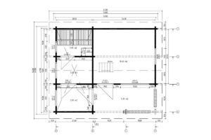 Sauna de jardín 26m² | 70mm | 6x5m