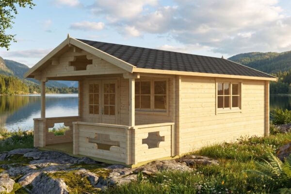 Sauna finlandesa tradicional 19m² | 70mm | 7x4m