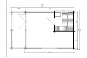 Sauna finlandesa tradicional 19m² | 70mm | 7x4m