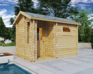 Outdoor Sauna Cabin Lisette - top view | G0093