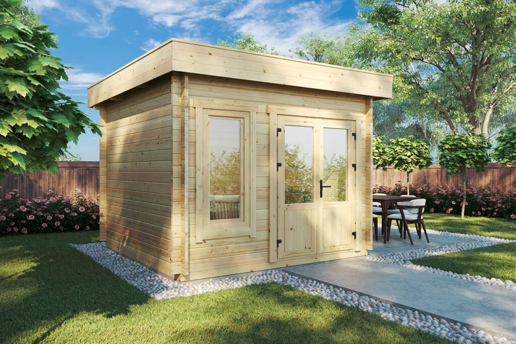 Caseta de jardín pequeña