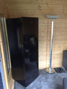 Caseta de jardín con porche Jacob E 12m² 7x3m 44mm