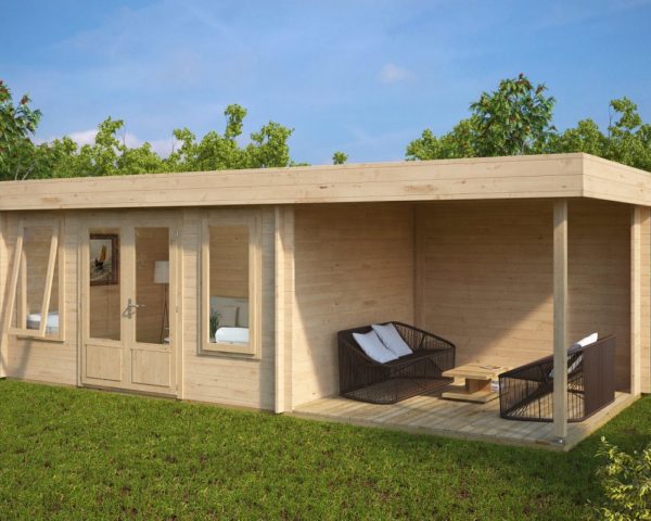 Contemporary-Garden-Log-Cabin-with-Veranda-Jacob-D