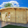 Summer house with side shed „Super Otto” 5x3m | G0172