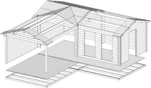 Caseta de jardín Hansa Corner Deluxe B