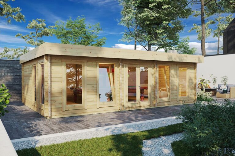 Caseta grande de madera para jugar al billar