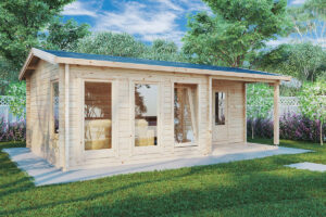 Casa de madera Málaga 1 / 22m² / 7x4m / 58mm