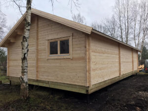 Casa de madera con dos dormitorios Dune 70m2 12x6m 70mm