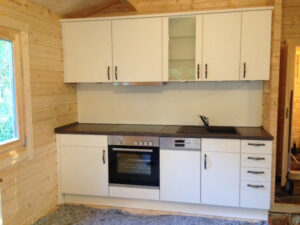 Casa de madera con dos dormitorios Holiday F 50m² 7x12m 70mm