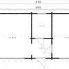 Casa de madera con un dormitorio Holiday I 40m² 9x4,5m 70mm