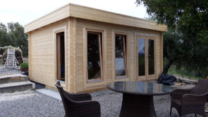 Caseta de madera Ian D 18m² 5x4m 58mm