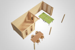 Garden Paradise A 10m² 8x6m 58mm