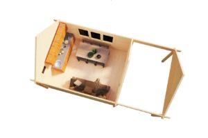 Caseta de jardín Mark 16m2 / 4 x 4 m / 44mm