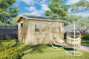 Sauna de exterior Finlandia 11m² 4x3m 70mm