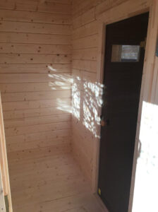 Sauna de exterior Finlandia 11m² 4x3m 70mm