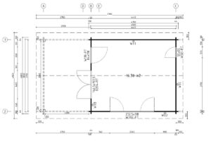 Caseta de jardín 16m² | 44mm | 4x4m