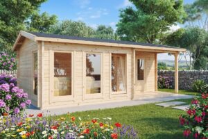 Casa de madera 22m² | 70mm | 7x4m