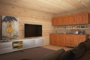 Caseta de madera “Ian E” 18m² | 70mm | 5x4m