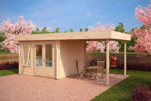 Garden Room Lucas D With Canopy 9 M2 / 3 X 3 M / 44 MM