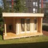 Caseta de madera Mini Hansa Lounge 9m2 / 4,5x4m / 44mm
