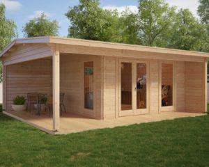 Garden Log Cabin Garden Studio XL | 15m2 | 6x5m | 44mm | G0253-1