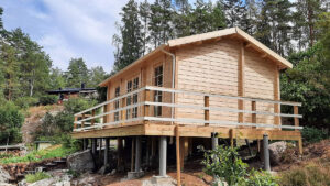 Wooden Lodge with Bathroom Sweden A 23m2 / 6 x 4 m / 70mm