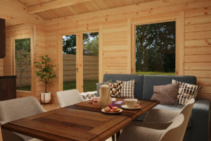 Log Cabin with One Bedroom Sweden C 22m2 / 6 x 4 m / 70