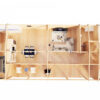 Casa de madera con tres dormitorios Holiday L 96 m² 18x7m 92mm