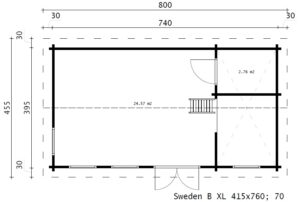 Sweden B XL ground plan