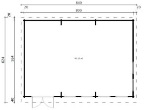 Garden Snooker Room 1 ground plan