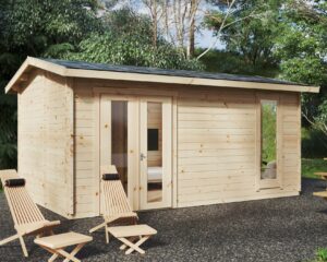 Wooden Lodge Mia 1 With Internal Shower Room WC | 15m2 | 5x3m | 44mm | G0304-1