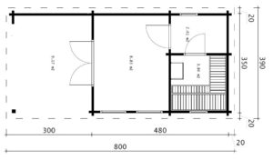 Sauna Nora Ground plan