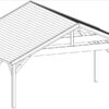 carport Henley XL 3d