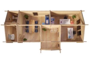 Large Granny Annexe "Hansa 2" - top view | G0270