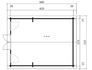 Caseta de jardín Golf 1